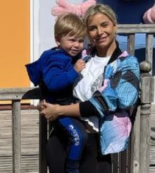 Laura Hilven with her beloved son Thiago.